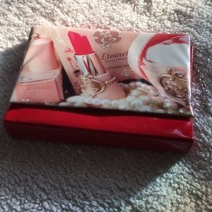 Makeup Print Crossbody Clutch Bag